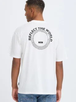 BLEND Herren Rundhalsshirt - BHFloa in weiß
