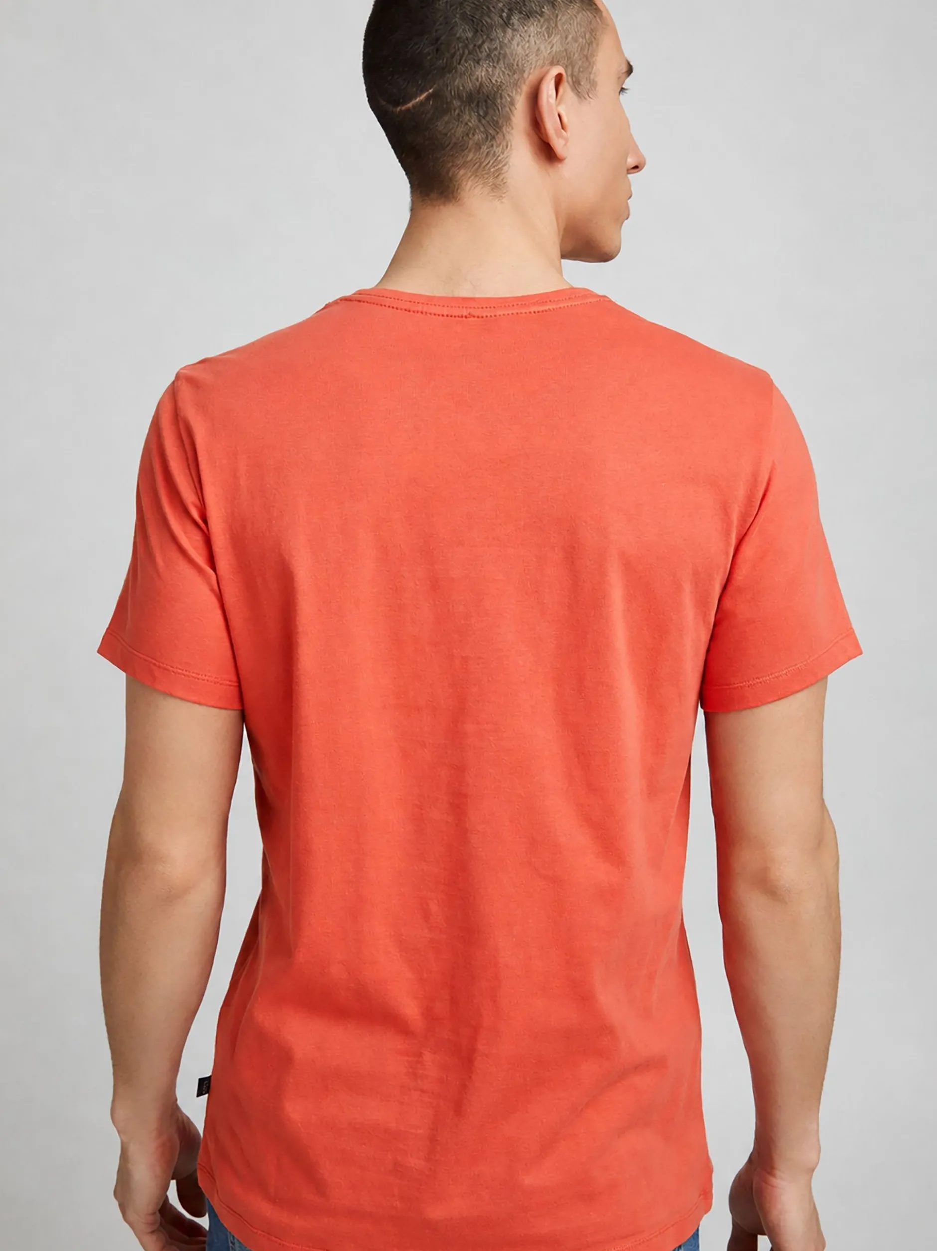 BLEND Herren Rundhalsshirt - BHCalifo in orange