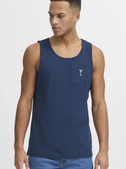 BLEND Herren Rundhalsshirt - BHGorma in blau