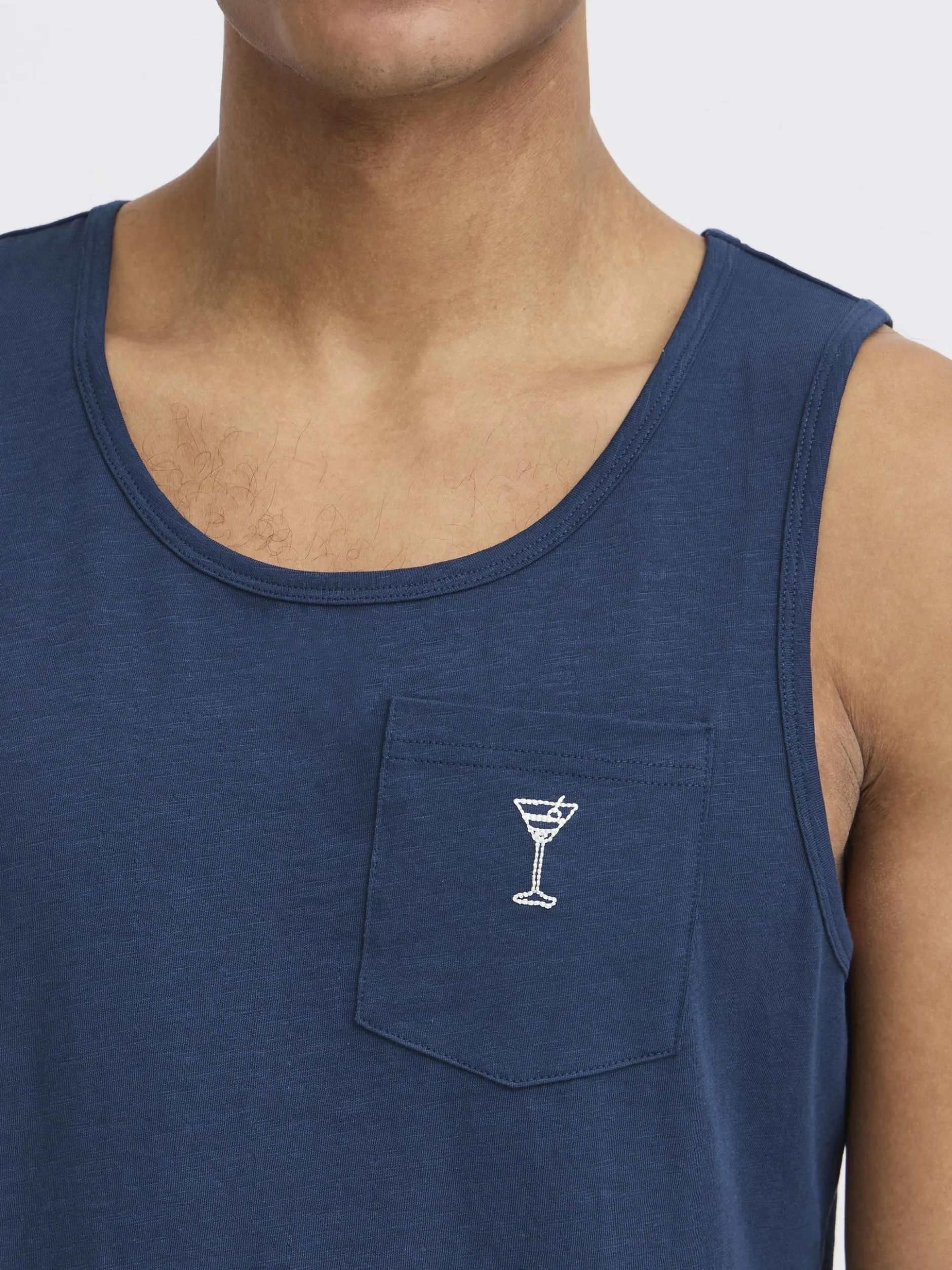 BLEND Herren Rundhalsshirt - BHGorma in blau