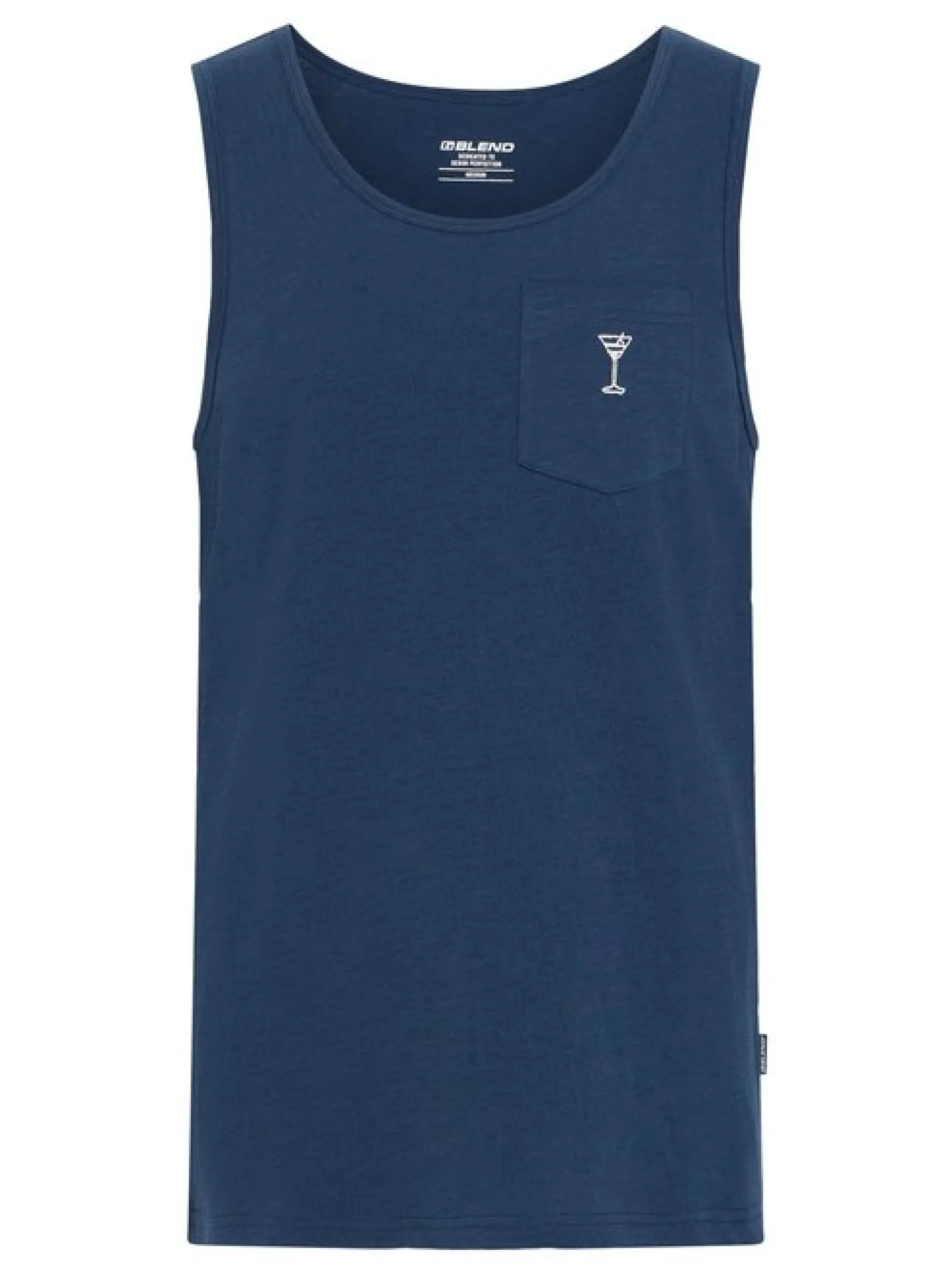 BLEND Herren Rundhalsshirt - BHGorma in blau
