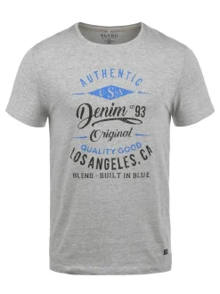 BLEND Herren Rundhalsshirt - BHDoppler in grau