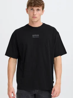 BLEND Herren Rundhalsshirt - BHBako in schwarz