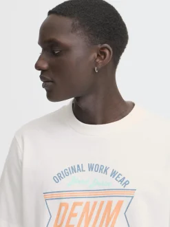 BLEND Herren Rundhalsshirt - BHJes in weiß
