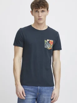 BLEND Herren Rundhalsshirt - BHFlorens in marine