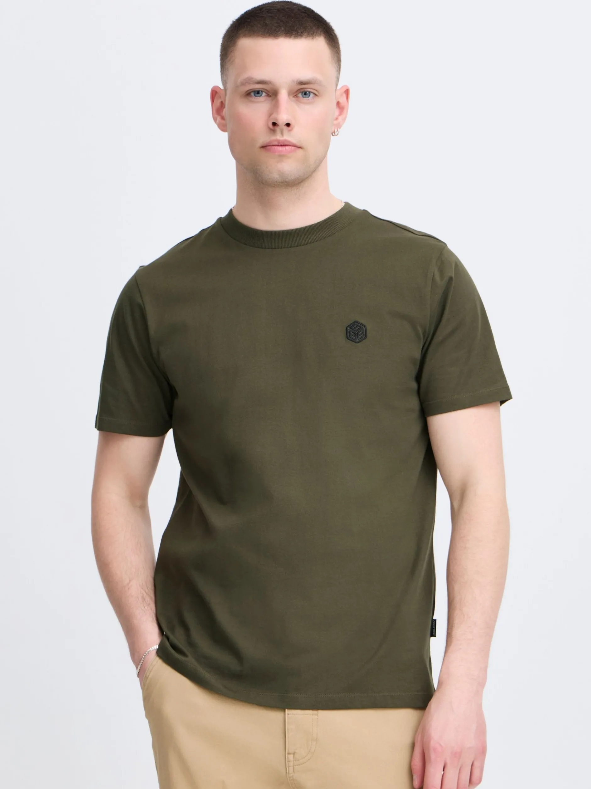 BLEND Herren Rundhalsshirt - BHJuma in grün