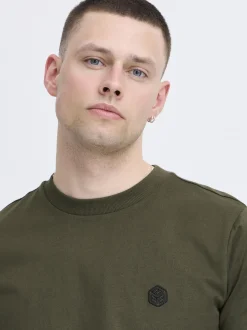 BLEND Herren Rundhalsshirt - BHJuma in grün