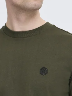 BLEND Herren Rundhalsshirt - BHJuma in grün