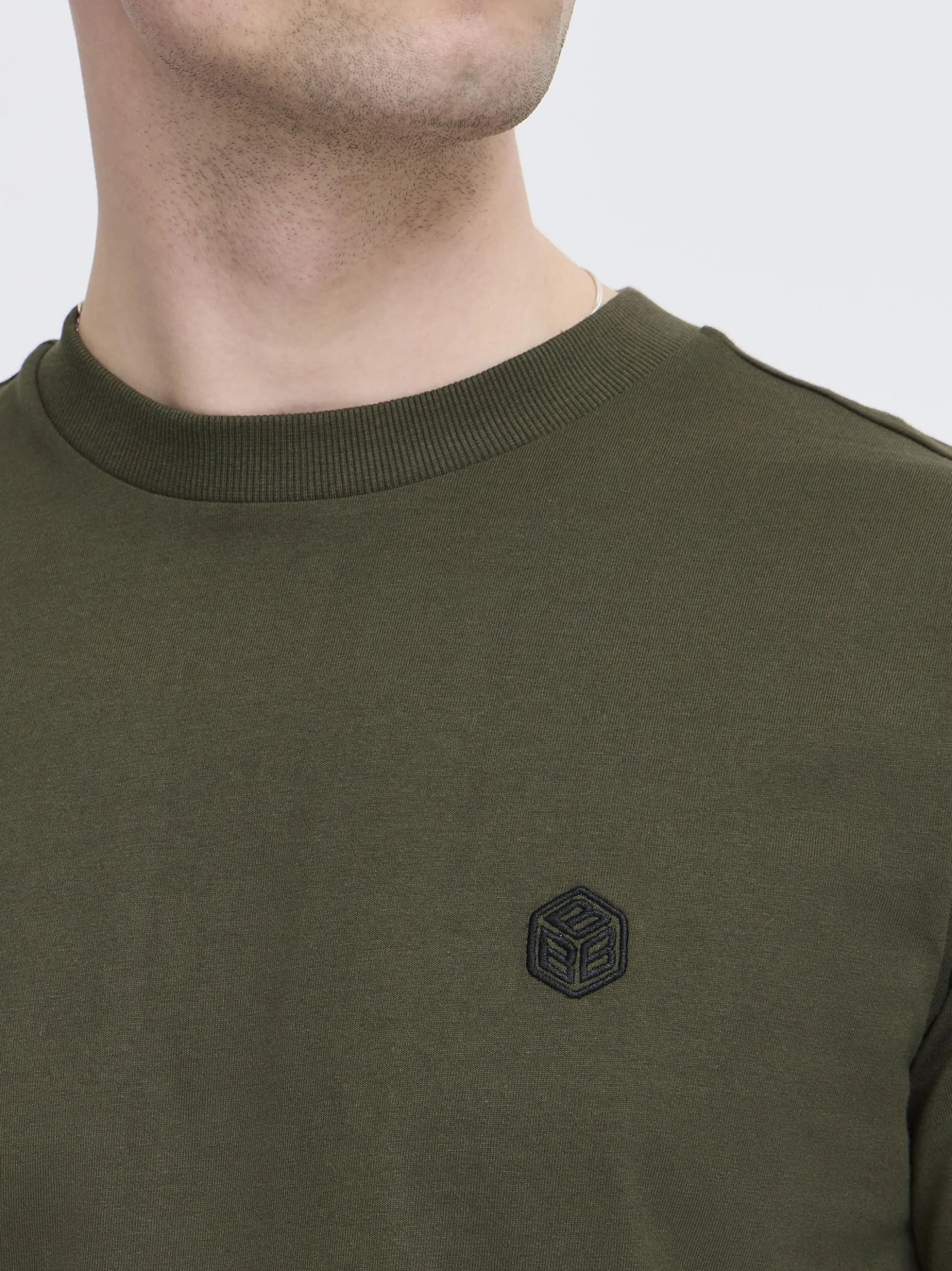 BLEND Herren Rundhalsshirt - BHJuma in grün