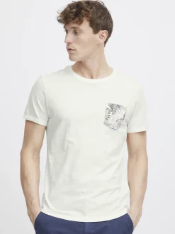 BLEND Herren Rundhalsshirt - BHFlorens in weiß