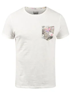 BLEND Herren Rundhalsshirt - BHFlorens in weiß