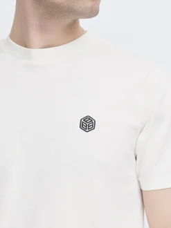 BLEND Herren Rundhalsshirt - BHJuma in weiß