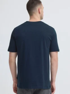 BLEND Herren Rundhalsshirt - BHKarter in blau
