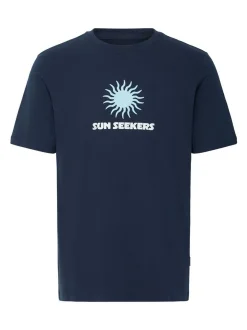 BLEND Herren Rundhalsshirt - BHKarter in blau