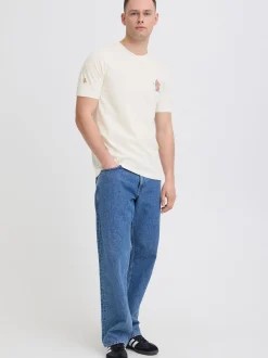 BLEND Herren Rundhalsshirt - BHSun in weiß