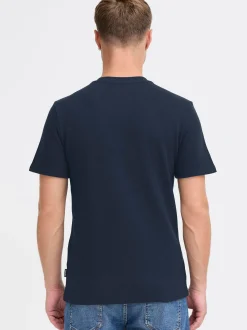 BLEND Herren Rundhalsshirt - BHFort in blau