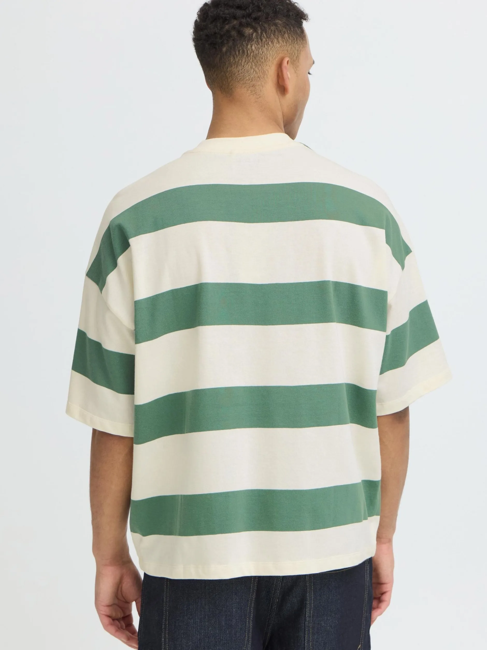 BLEND Herren Rundhalsshirt - BHKaveh in grün