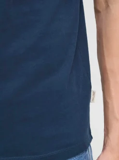 BLEND Herren Rundhalsshirt - BHEbal 2er-Pack in blau