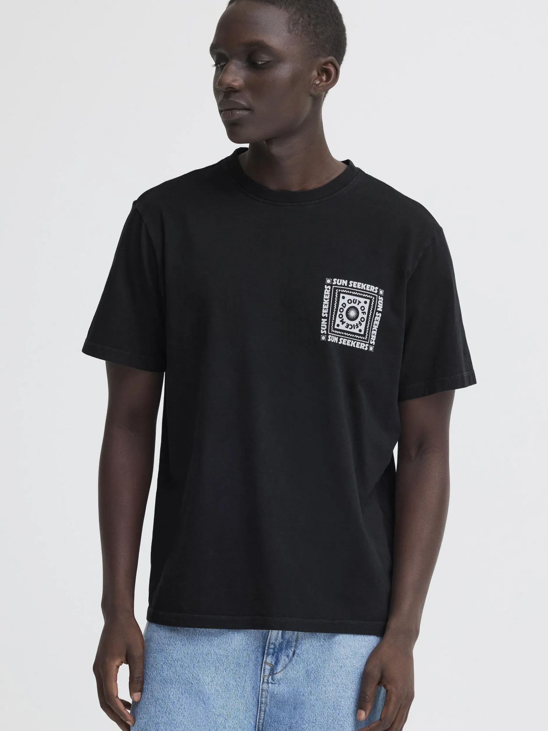 BLEND Herren Rundhalsshirt - BHKayden in schwarz