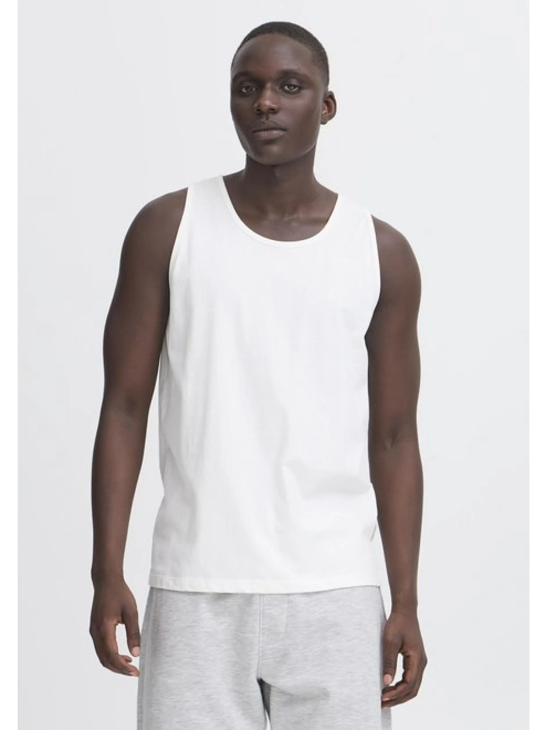 BLEND Herren Rundhalsshirt - BHEbil 2er-Pack in weiß