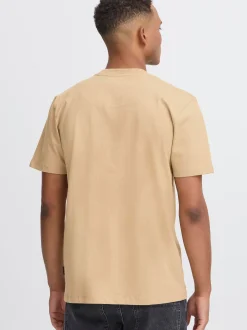 BLEND Herren Rundhalsshirt - BHJuma in beige