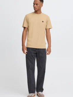 BLEND Herren Rundhalsshirt - BHJuma in beige