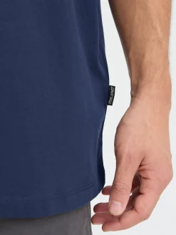 BLEND Herren Rundhalsshirt - BHStea in blau