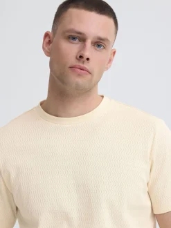BLEND Herren Rundhalsshirt - BHEswin in beige