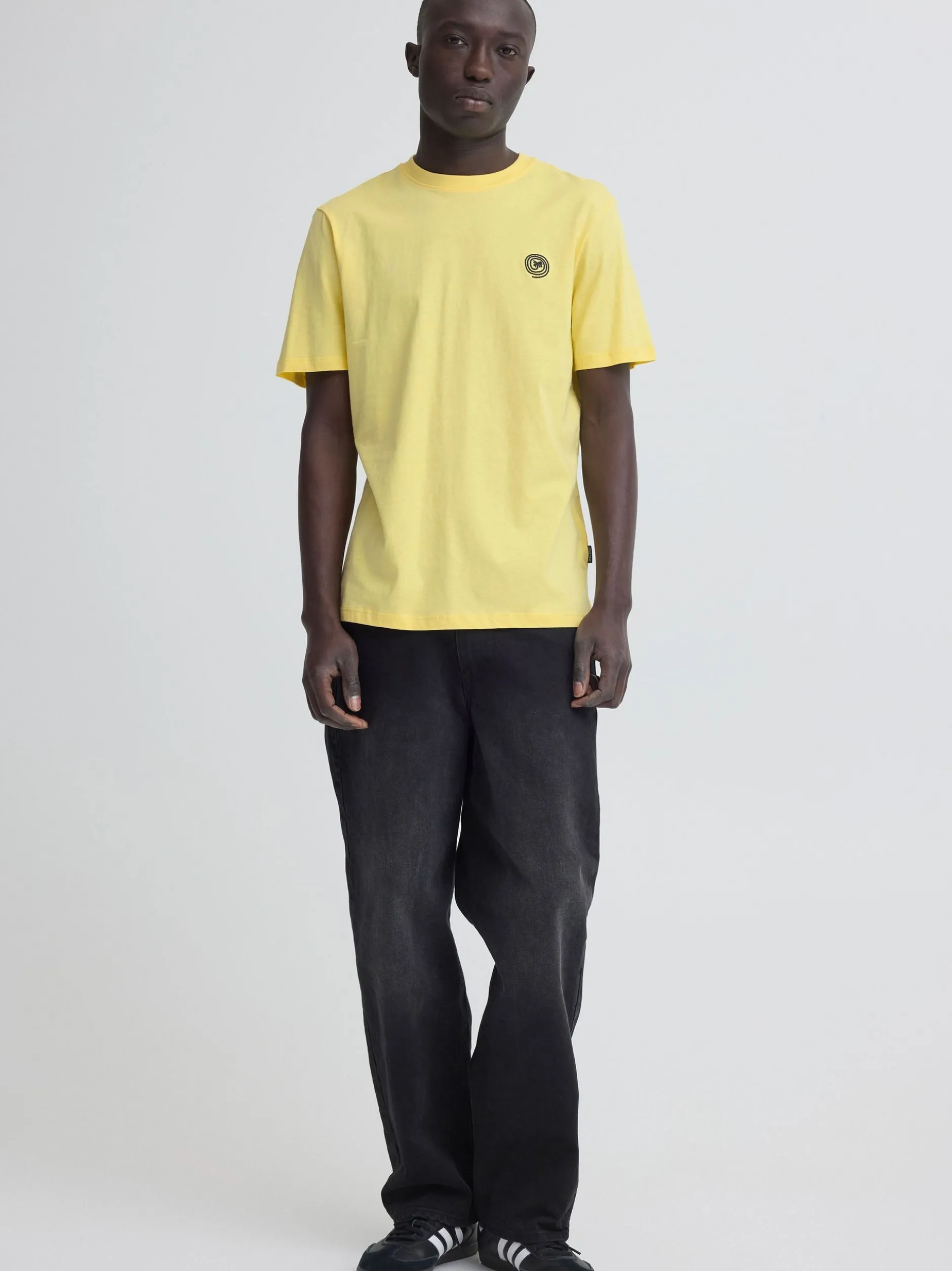 BLEND Herren Rundhalsshirt - BHKamil in gelb