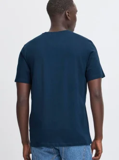 BLEND Herren Rundhalsshirt - BHBenop 2er-Pack in blau