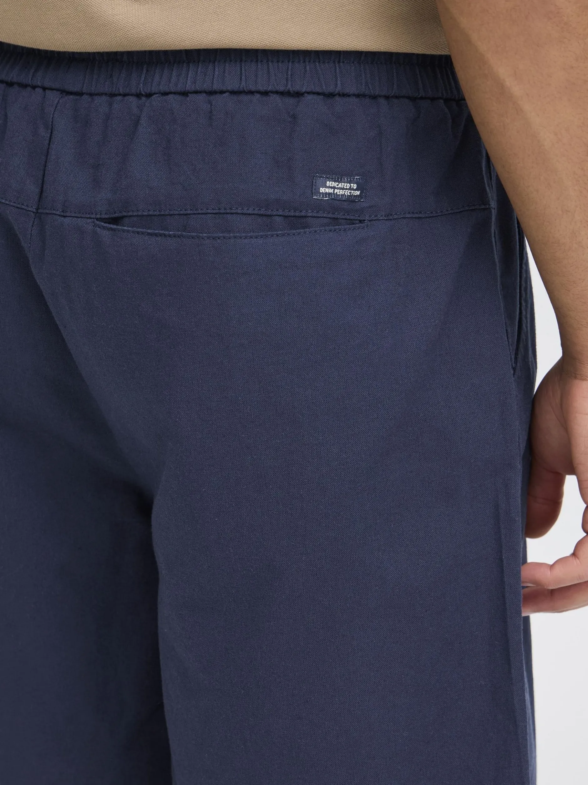 BLEND Herren Shorts - BHBay Linen in blau