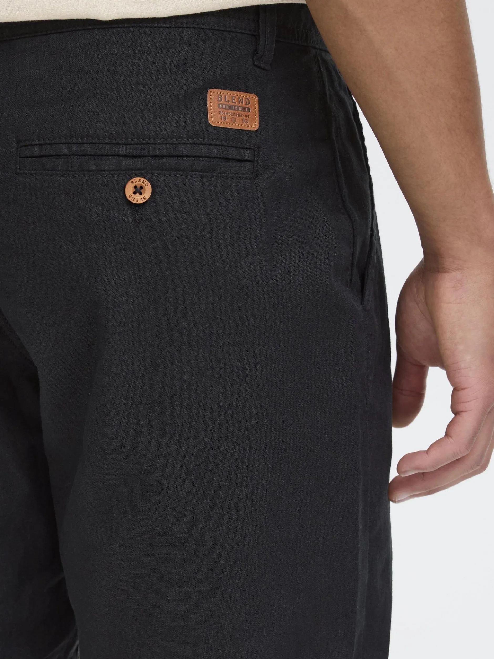 BLEND Herren Shorts - BHLias in schwarz