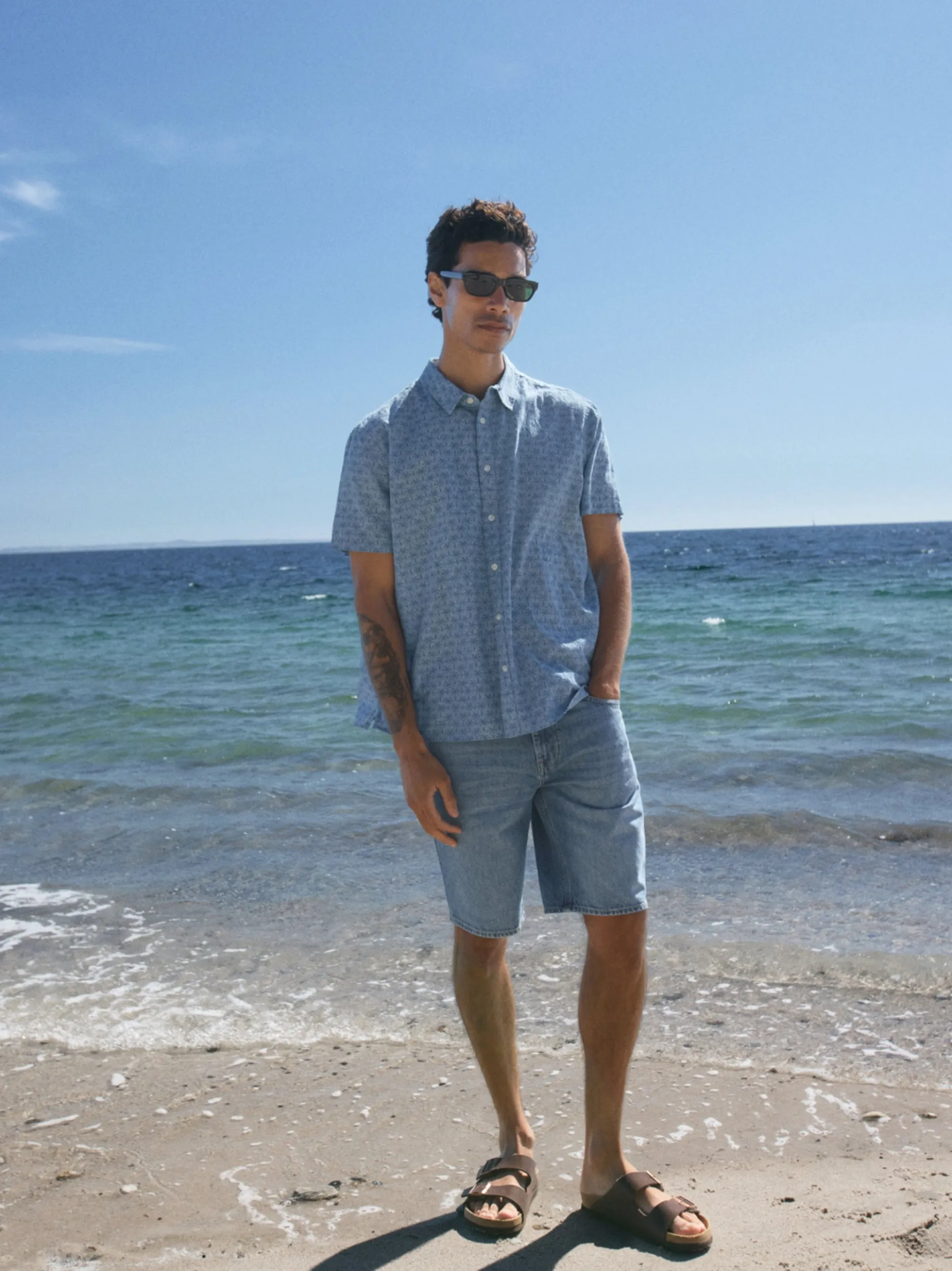 BLEND Herren Shorts - BHTwister in light stone