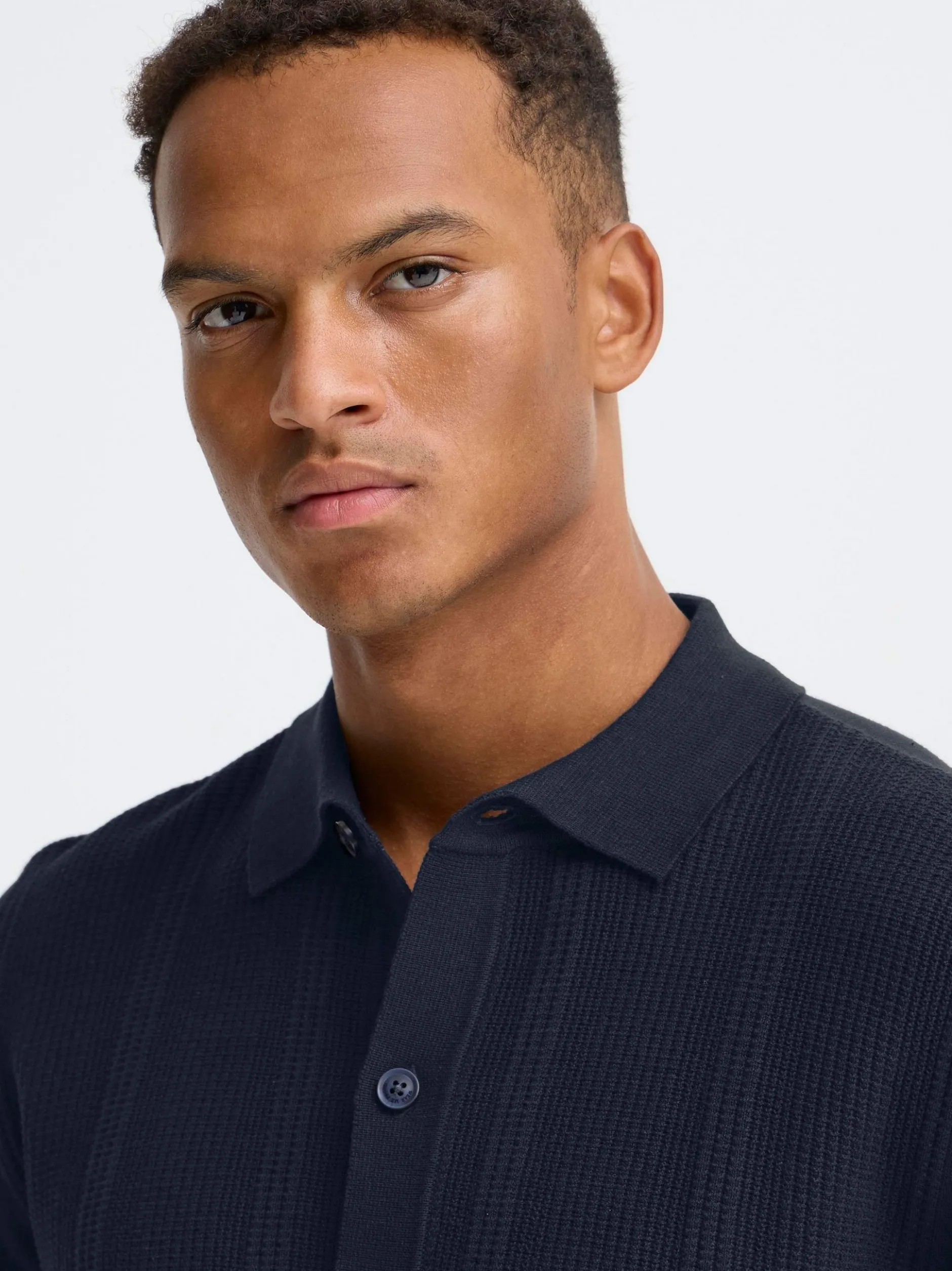 BLEND Herren Strickjacke - BHBaron in blau