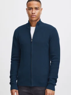 BLEND Herren Strickjacke - BHCodford in blau