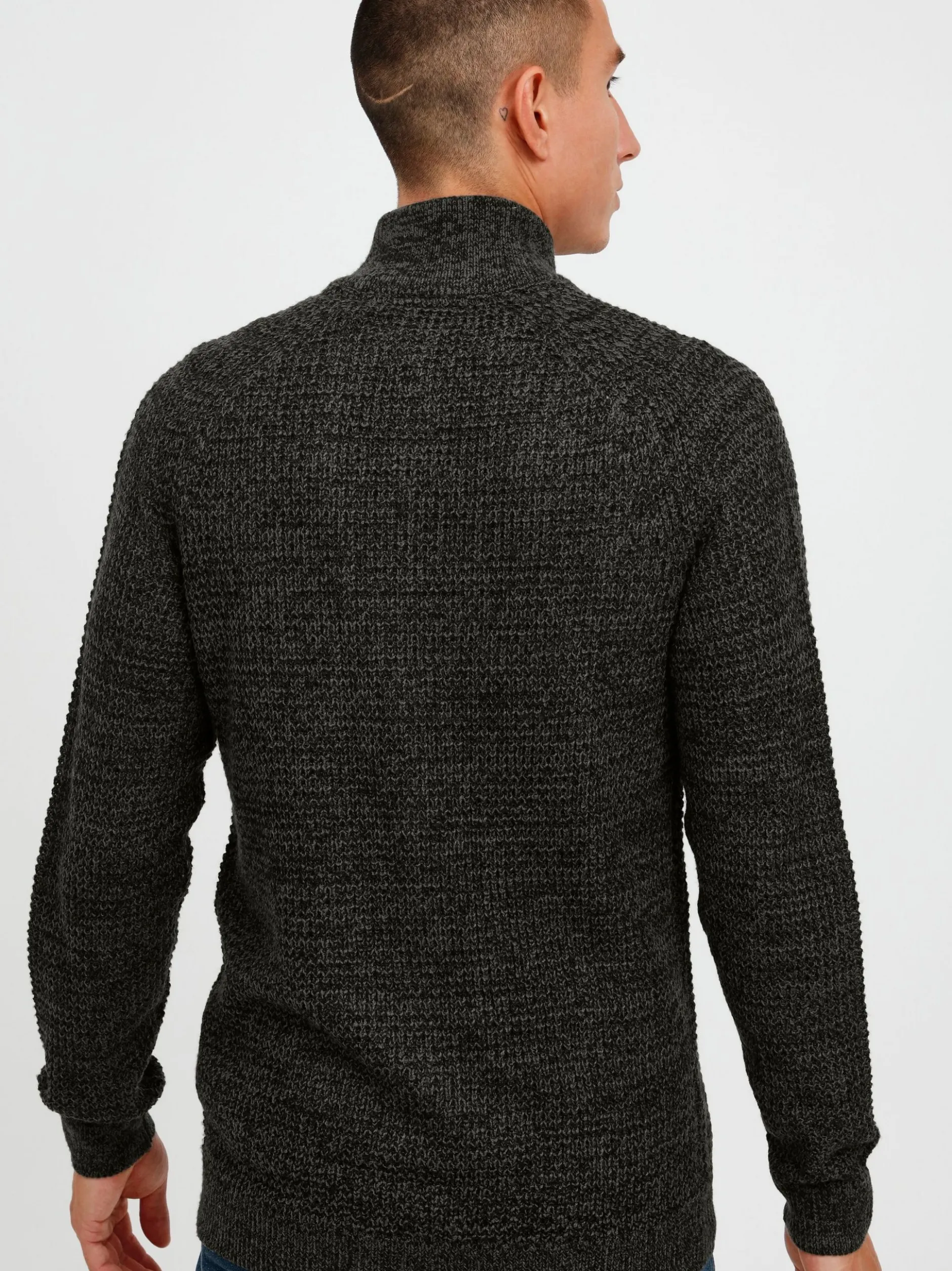 BLEND Herren Strickjacke - BHCarmelo in schwarz
