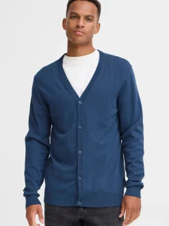 BLEND Herren Strickjacke - BHDan in blau