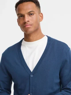BLEND Herren Strickjacke - BHDan in blau