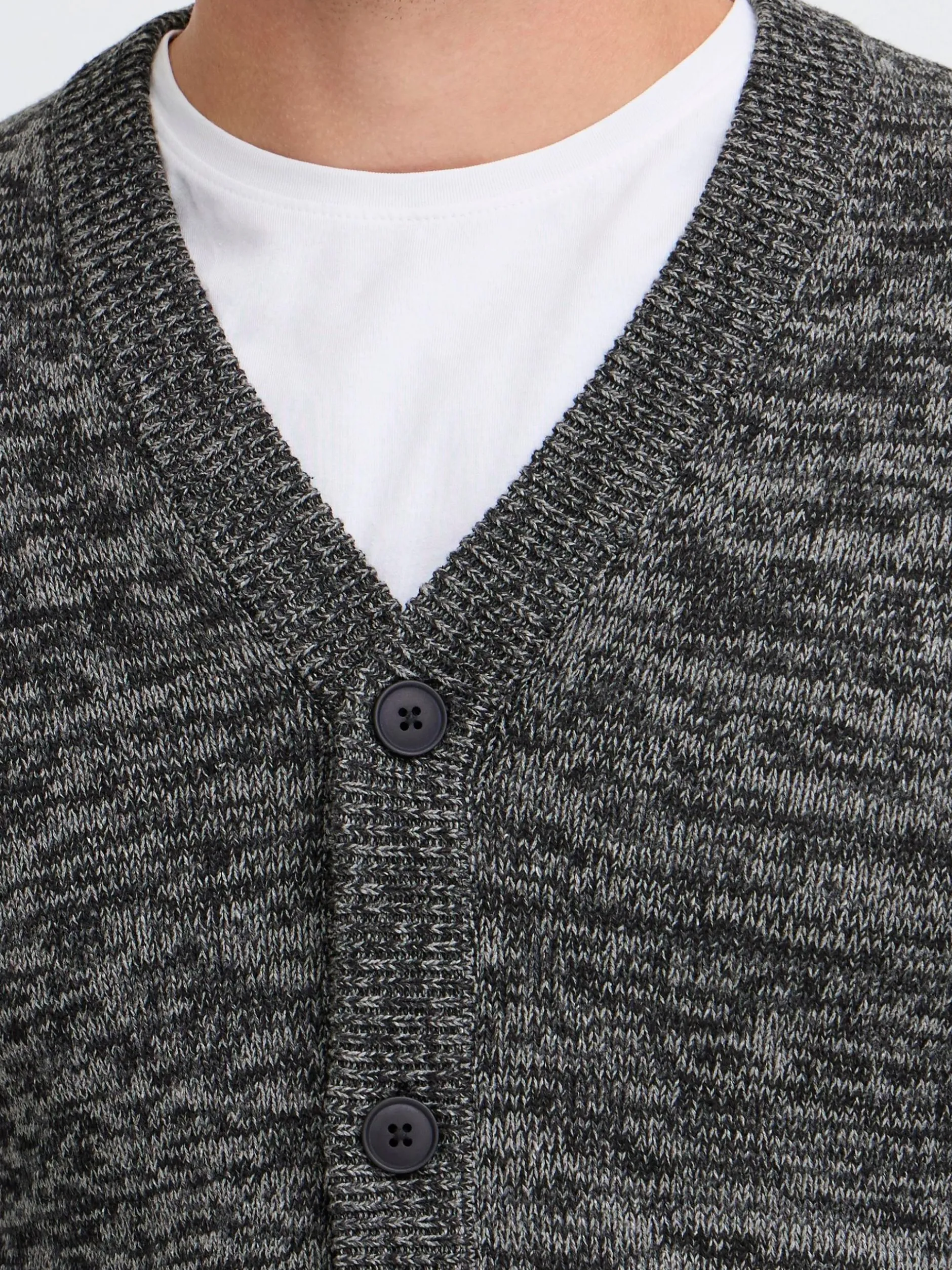 BLEND Herren Strickjacke - BHDamon in schwarz