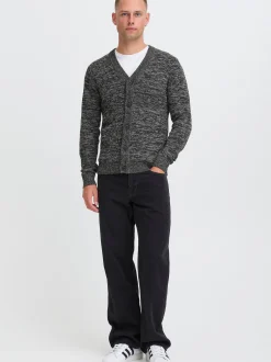 BLEND Herren Strickjacke - BHDamon in schwarz