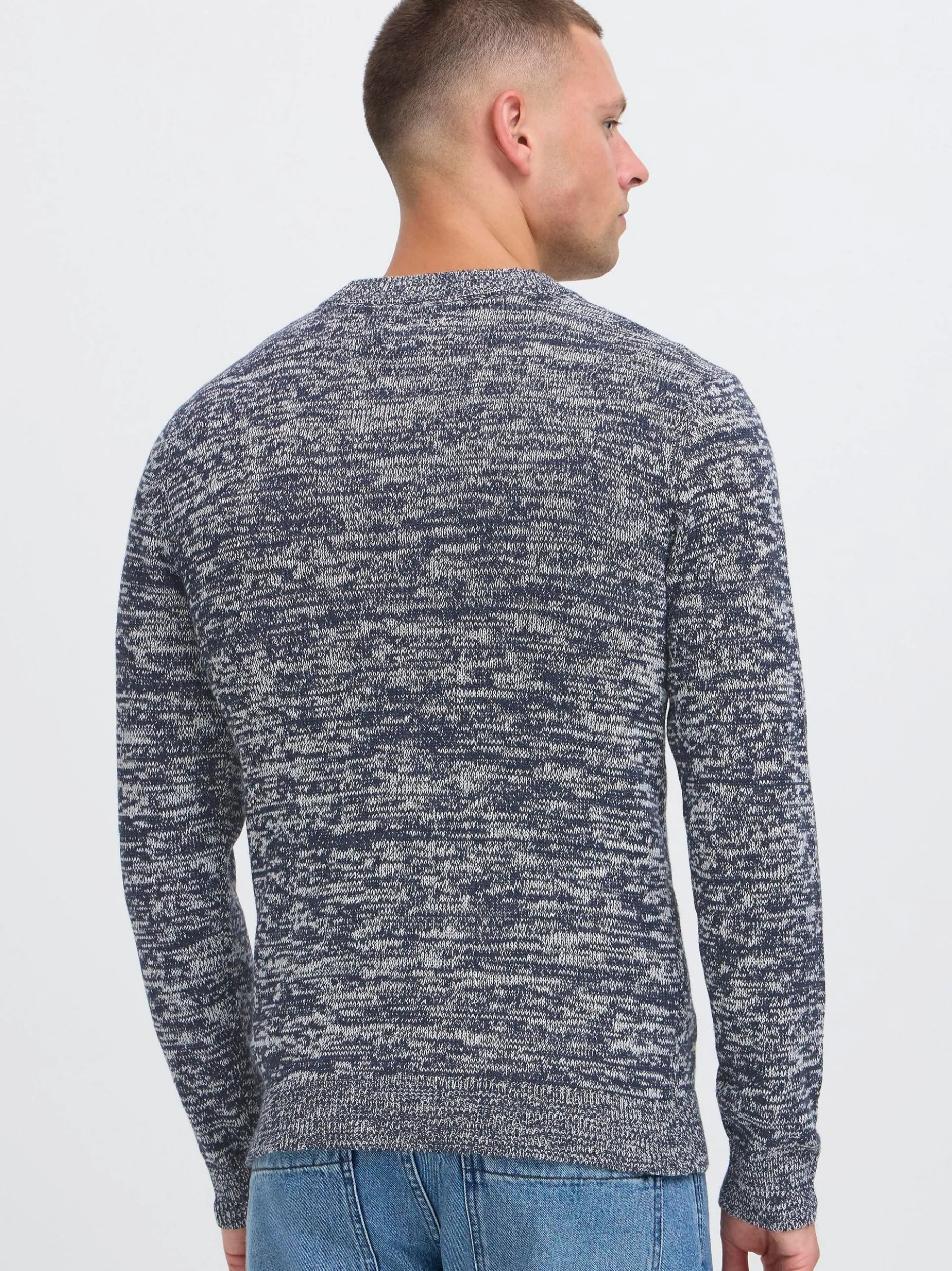 BLEND Herren Strickjacke - BHDamon in blau