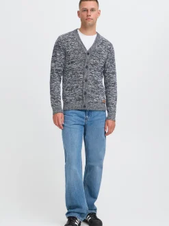 BLEND Herren Strickjacke - BHDamon in blau