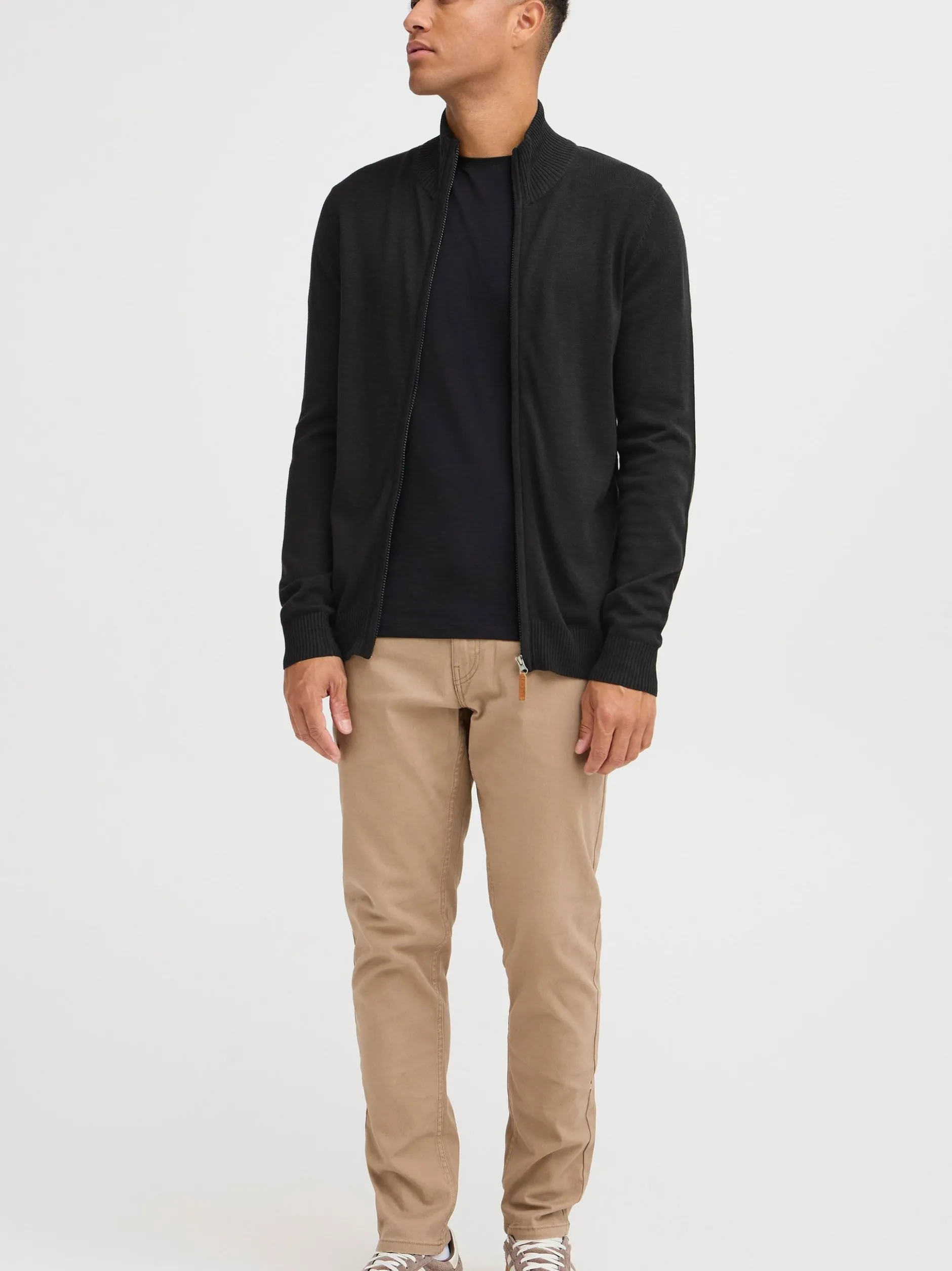 BLEND Herren Strickjacke - BHNorman in schwarz