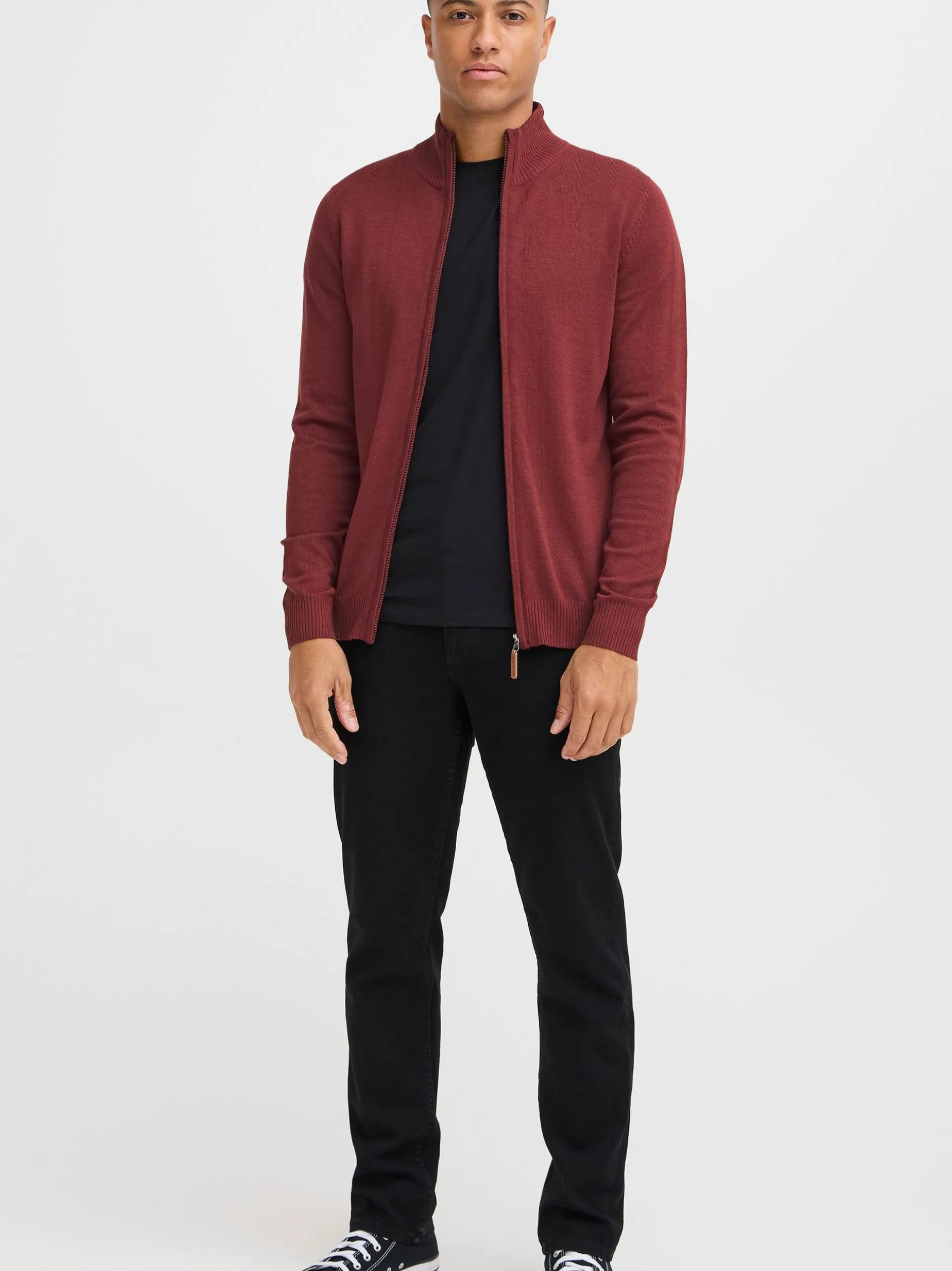 BLEND Herren Strickjacke - BHNorman in rot