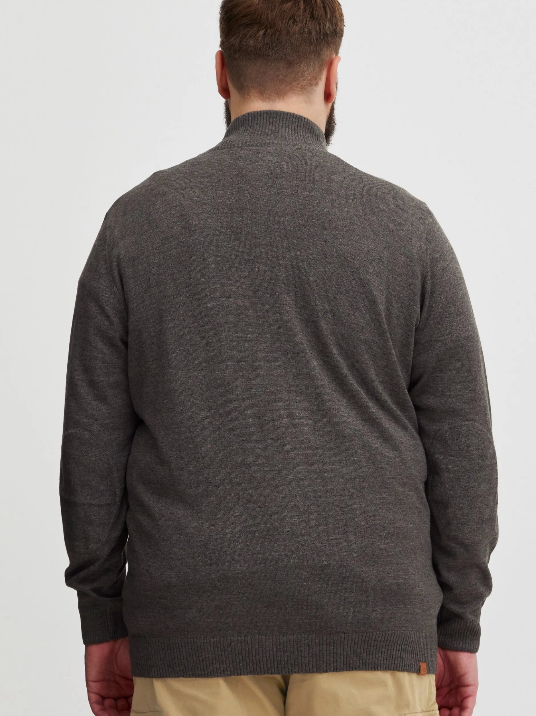 BLEND Herren Strickjacke - BHNorman Big & Tall in anthrazit