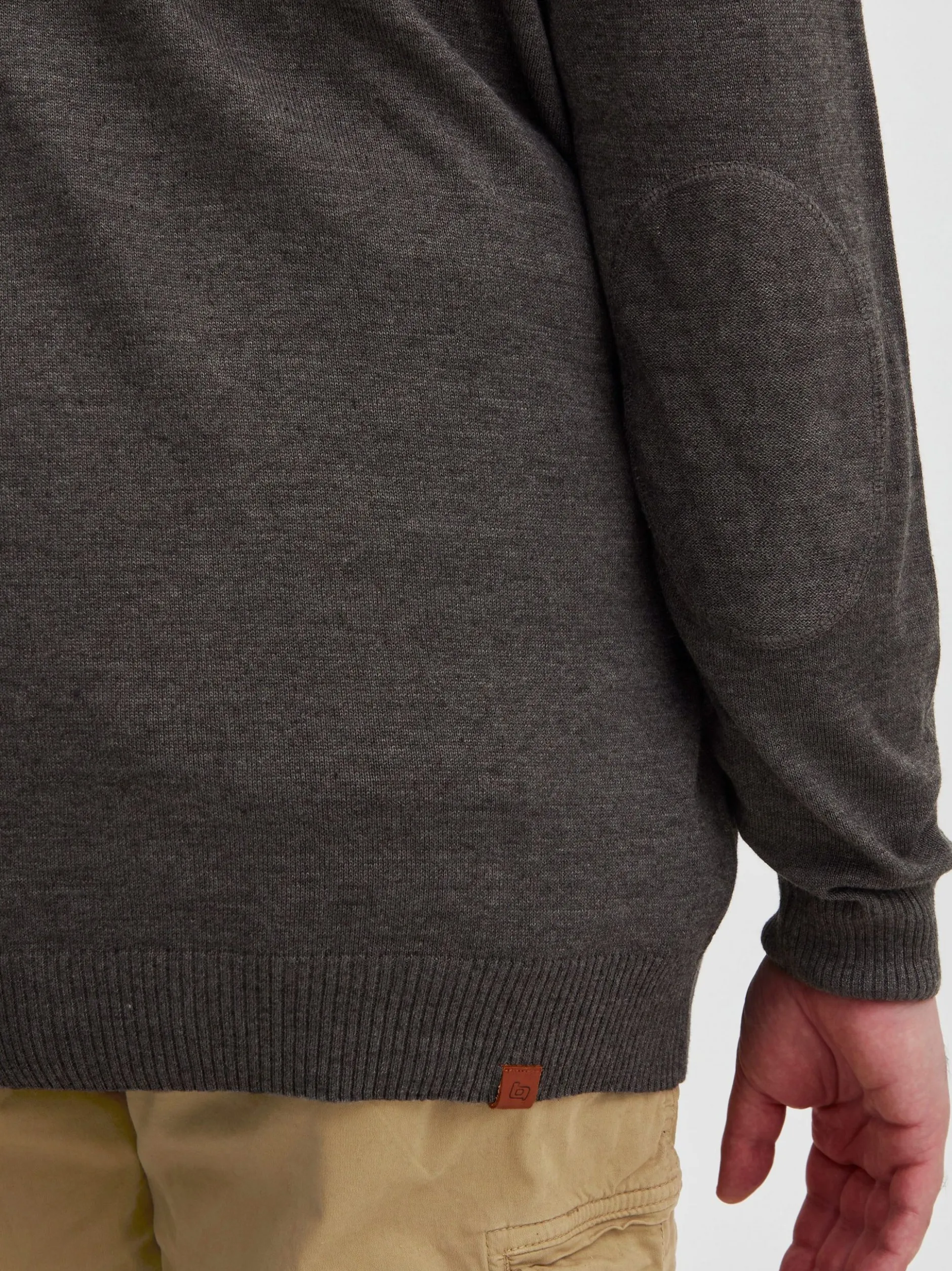 BLEND Herren Strickjacke - BHNorman Big & Tall in anthrazit