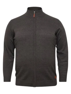 BLEND Herren Strickjacke - BHNorman Big & Tall in anthrazit