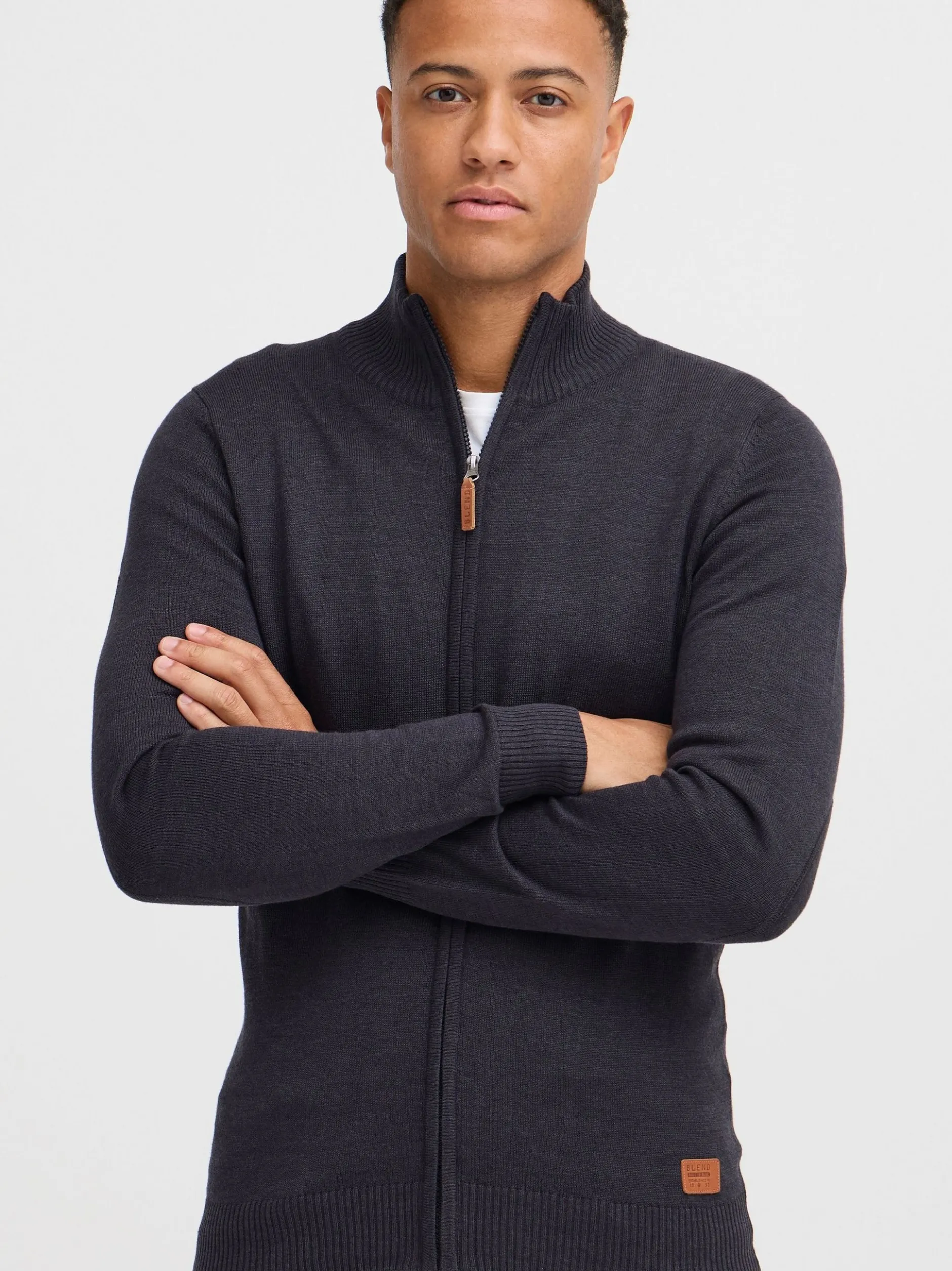 BLEND Herren Strickjacke - BHNorman in marine