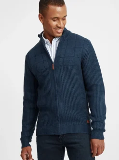 BLEND Herren Strickjacke - BHOteros in blau