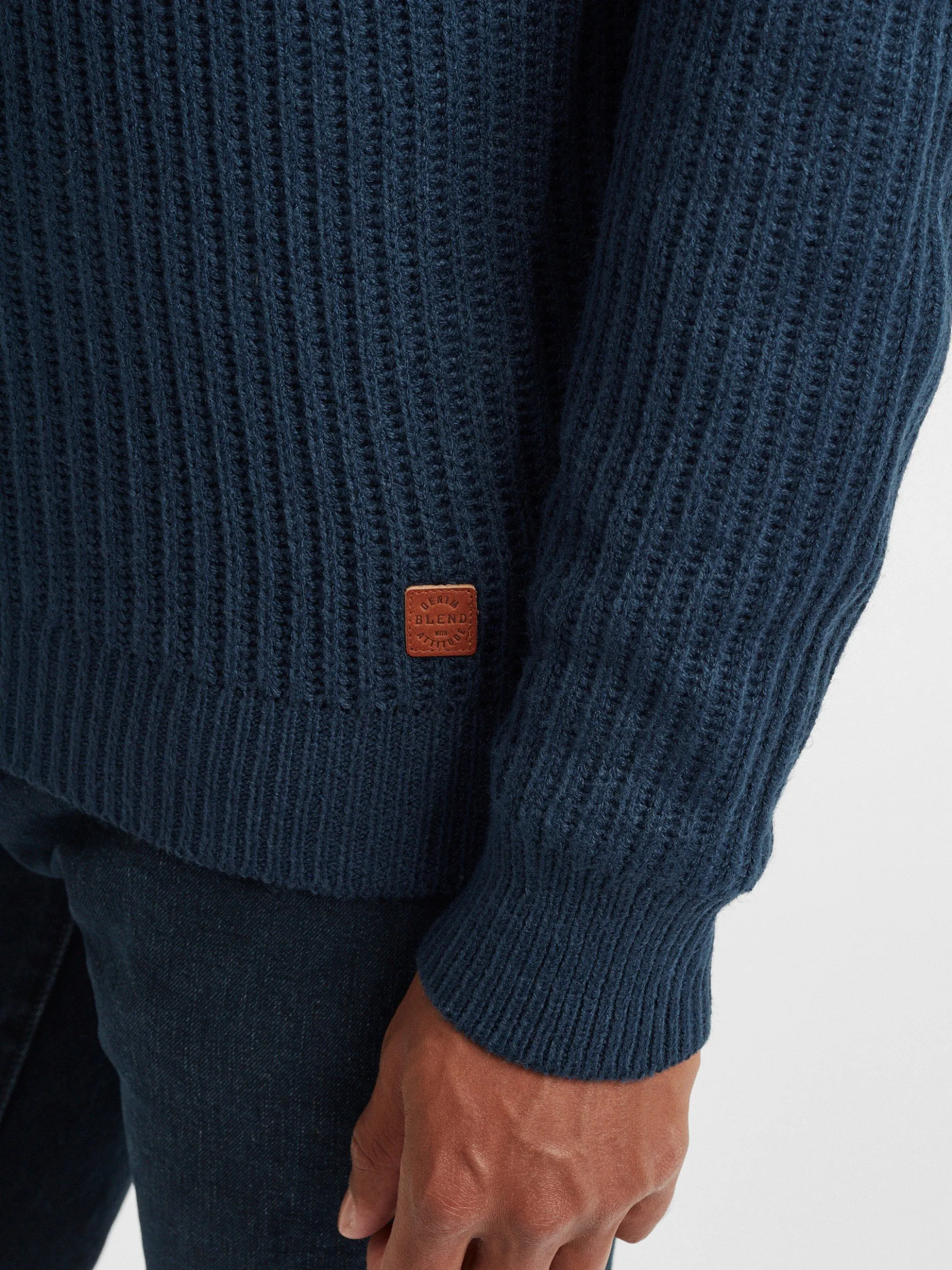 BLEND Herren Strickjacke - BHOteros in blau
